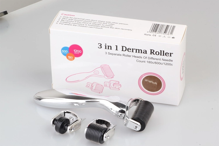OEM/ODM marca personalizzata 3 In 1 Drs Derma Roller For Anti Aging Titanio in acciaio inossidabile 1